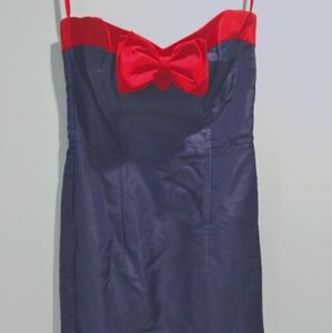 Strapless Bow Pencil Dress